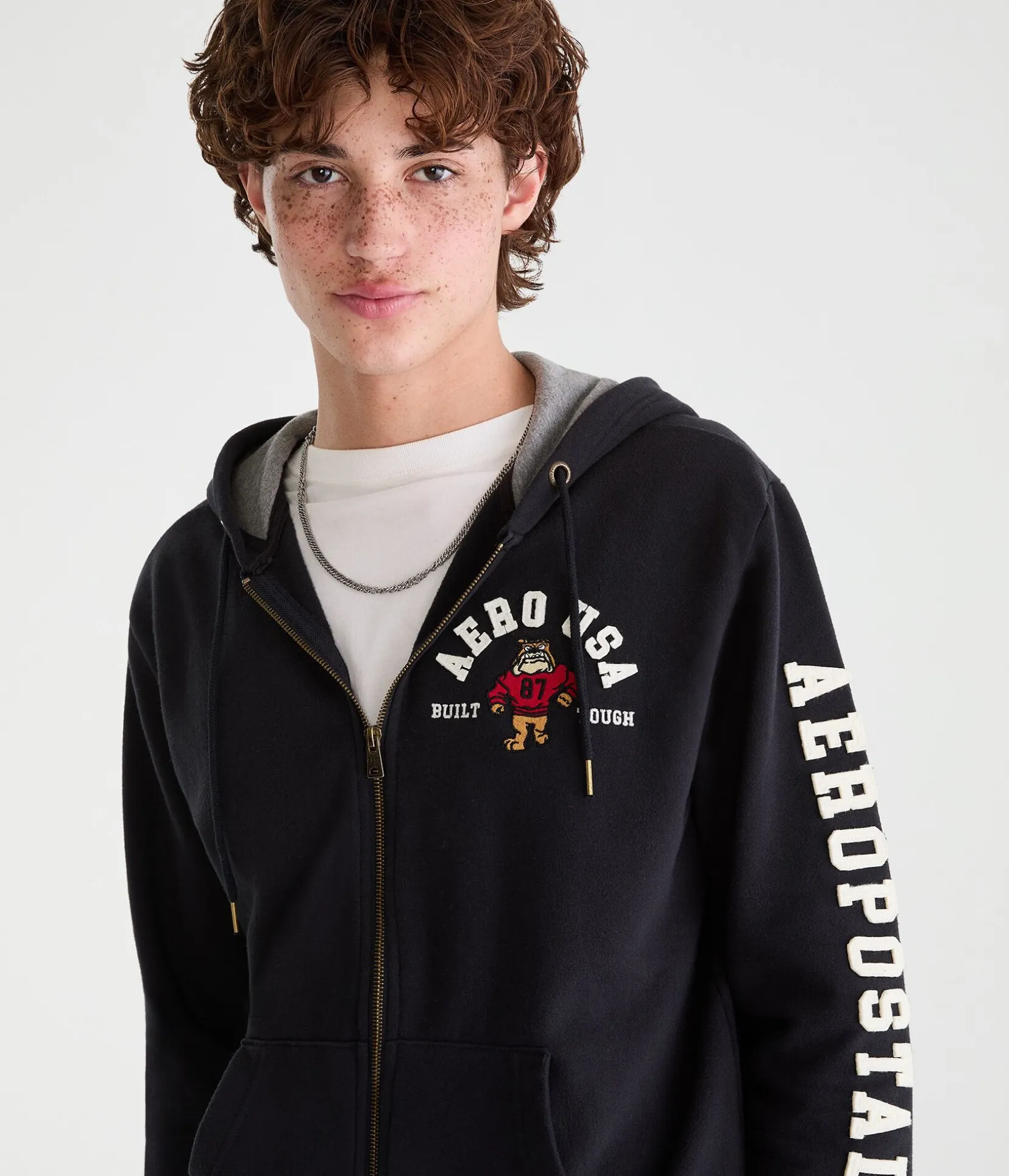 Aero Bulldog Heritage Full-Zip Hoodie