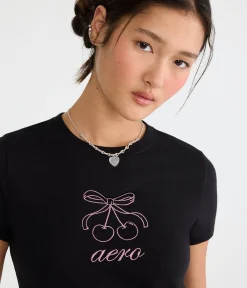 Aero Cherry Bow Graphic Tee