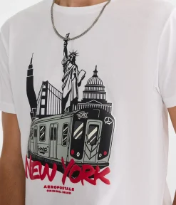Aero New York Subway Graphic Tee