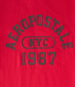Aeropostale Arch Appliqué Graphic Tee