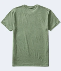 Aeropostale Authentic Logo Flocked Graphic Tee