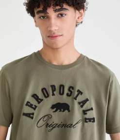 Aeropostale Bear Appliqué Graphic Tee