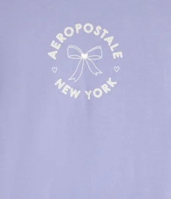 Aeropostale Circle Bow Foil Graphic Tee