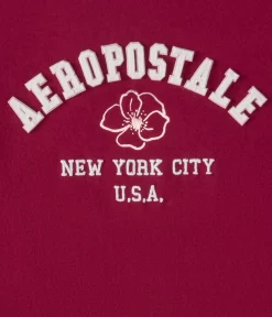 Aeropostale Floral Arch Appliqué Graphic Tee