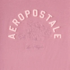 Aeropostale Flowers Appliqué Graphic Tee
