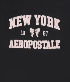 Aeropostale New York Bow Appliqué Graphic Tee