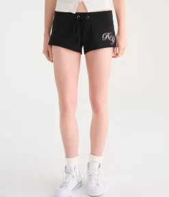 Aeropostale NY Heritage Low-Rise Fleece Shorts