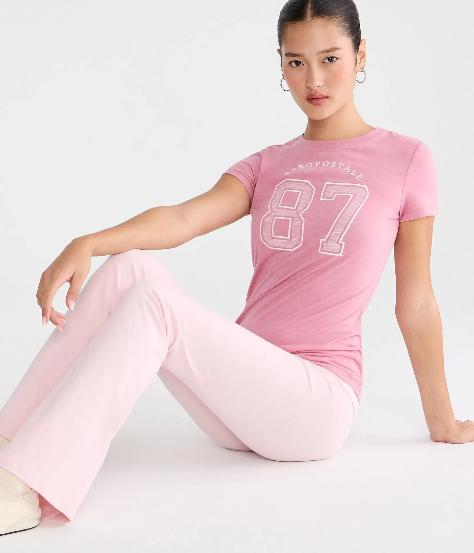 Aeropostale Oversized 87 Graphic Tee