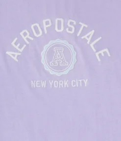 Aeropostale Rhinestone Crest Graphic Tee