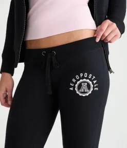 Aeropostale Rhinestone Crest Fit & Flare Sweatpants