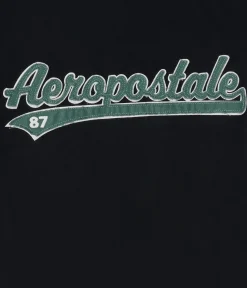 Aeropostale 87 Script Appliqué Graphic Tee