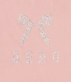 Aero Rhinestone Bow Graphic Tee