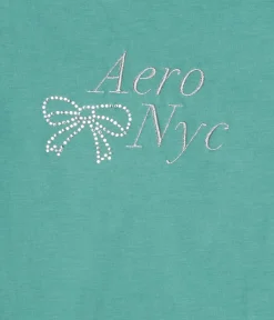 Aero Rhinestone Bow Graphic Tee