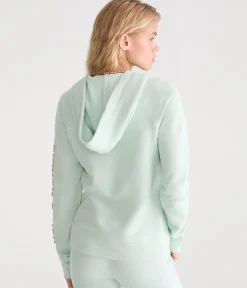 Aero Rhinestone Crest Full-Zip Hoodie