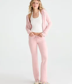 Aero Rhinestone Fit & Flare Sweatpants