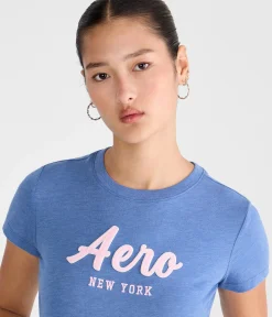 Aero Script Appliqué Graphic Tee
