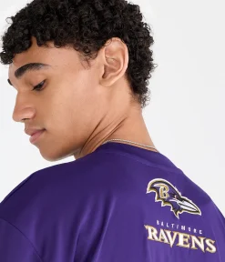 Baltimore Ravens Colorblock Mesh Top