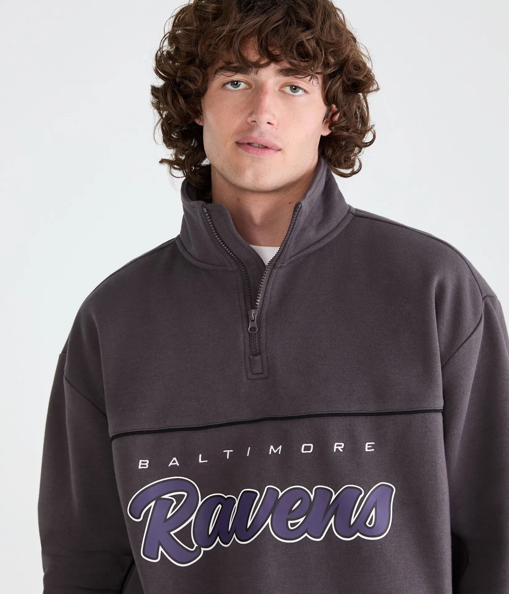 Baltimore Ravens Quarter-Zip Sweatshirt