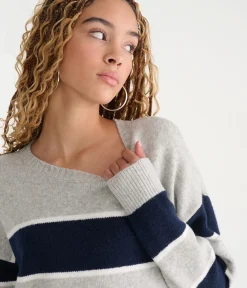 Big Stripe Crew Sweater