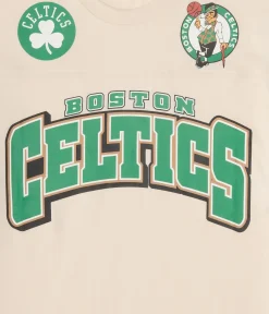 Boston Celtics Sleeve Stripes Relaxed Graphic Tee