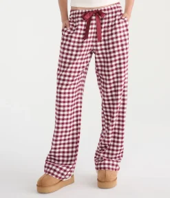 Bow Check Flannel Sleep Pants