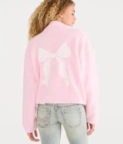 Bows Full-Zip Sherpa Fleece Jacket