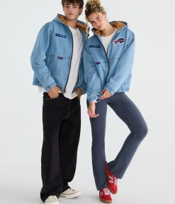 Buffalo Bills Full-Zip Hooded Denim Jacket