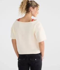 Buffalo Bills Off-The-Shoulder Graphic Tee