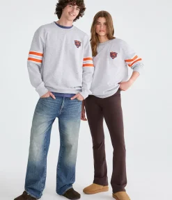 Chicago Bears Striped Sleeve Crew Sweatshirt