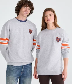 Chicago Bears Striped Sleeve Crew Sweatshirt