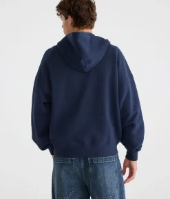 Cloud Soft Aeropostale Worldwide Boxy Full-Zip Hoodie