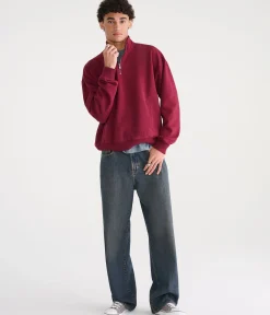 Cloud Soft Boxy Quarter-Zip Sweatshirt