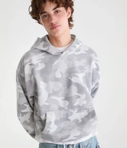 Cloud Soft Camo Boxy Pullover Hoodie