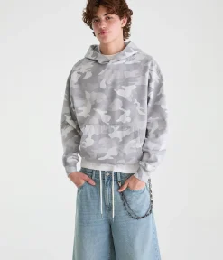 Cloud Soft Camo Boxy Pullover Hoodie
