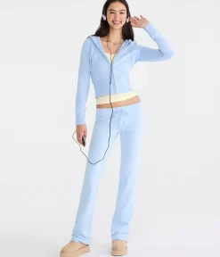 Cloud Soft Cropped Full-Zip Hoodie