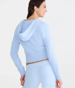 Cloud Soft Cropped Full-Zip Hoodie