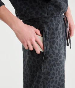 Cloud Soft Leopard Print Baggy Sweatpants