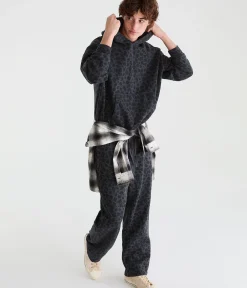 Cloud Soft Leopard Print Baggy Sweatpants