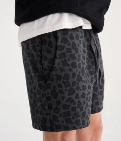 Cloud Soft Leopard Print Fleece Shorts