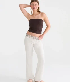 Cloud Soft Leopard Star Mid-Rise Slim Bootcut Sweatpants