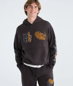 Cloud Soft New York City Dragon Boxy Pullover Hoodie