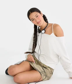 Cloud Soft Off-The-Shoulder Sweatshirt