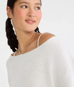 Cloud Soft Off-The-Shoulder Sweatshirt