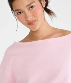 Cloud Soft Oversized Off-The-Shoulder Sweatshirt