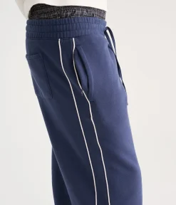 Cloud Soft Piped Stripe Baggy Sweatpants