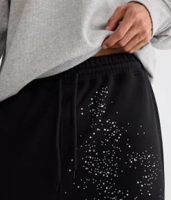 Cloud Soft Rhinestone Baggy Sweatpants