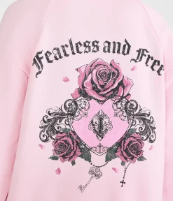 Cloud Soft Rose Locket Full-Zip Hoodie