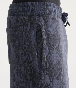 Cloud Soft Snake Print Super Baggy Sweatpants