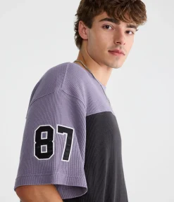 87 Colorblock Waffle Graphic Tee