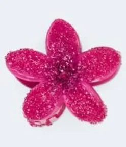 Crystal Flower Claw Hair Clip